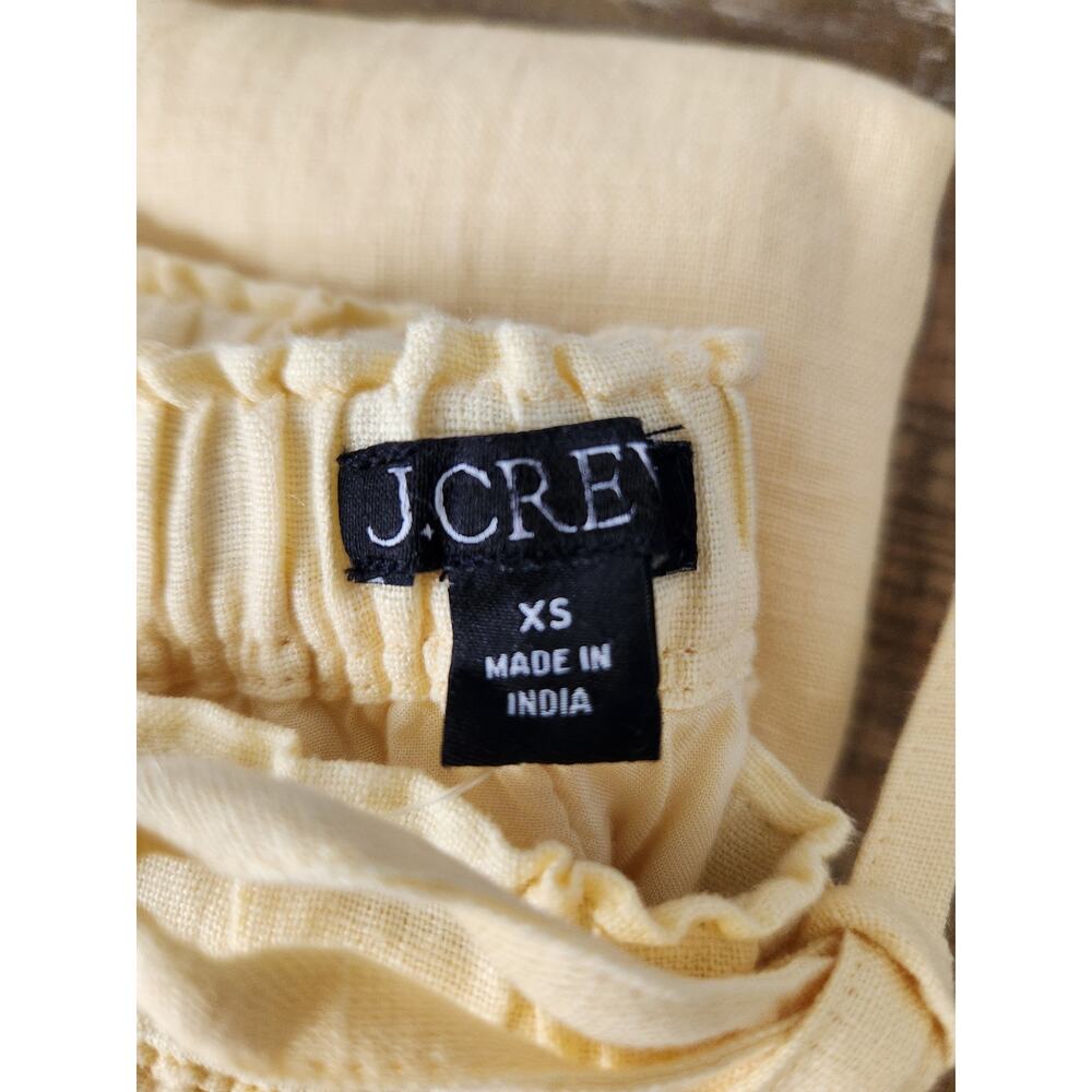 NWT J. Crew Soleil Pant In Linen Yellow XS - Picture 7 of 11